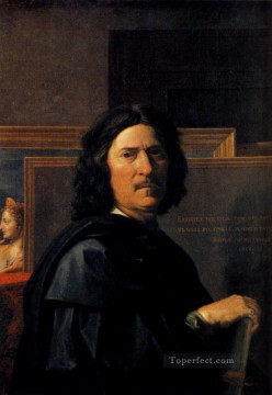 Nicolas Autorretrato pintor clásico Nicolas Poussin Pinturas al óleo